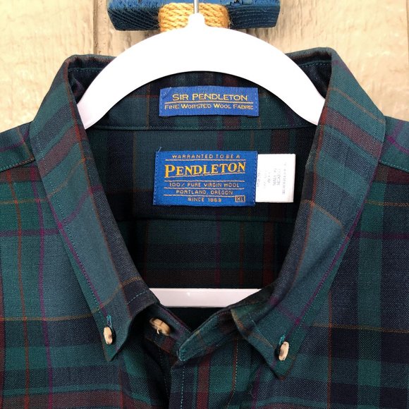 Pendleton Other - PENDLETON 'Sir Pendleton' Merino Wool BD Shirt XL